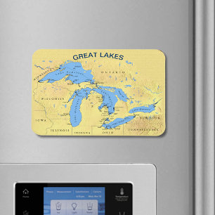 Great Lakes of North America Flexible Magnet