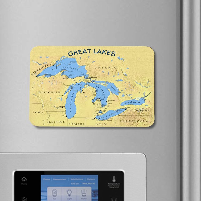 Great Lakes of North America Flexible Magnet (Great Lakes of North America Flexible Magnet)