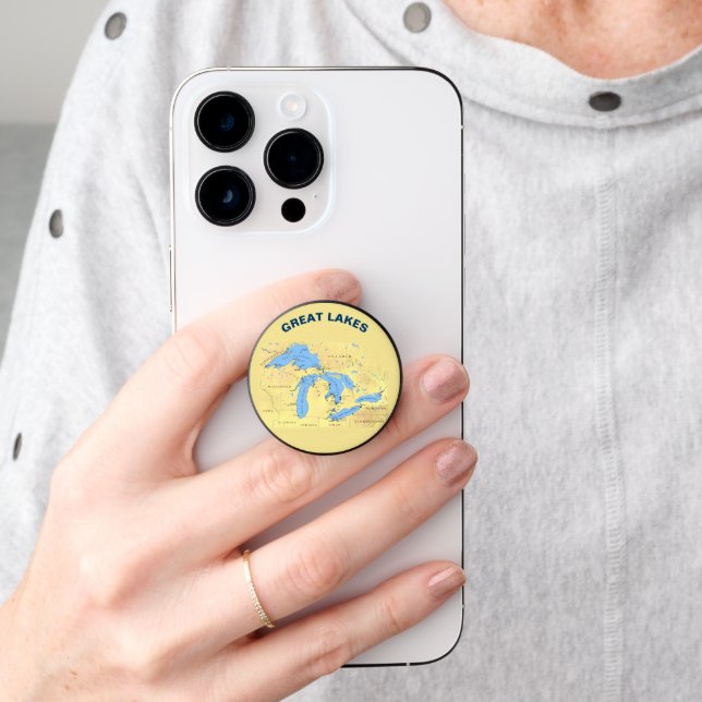 Great Lakes of North America PopSocket (Hand)