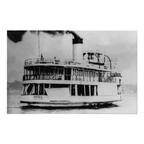 Great Lakes passenger steamer Ariel Photo Print
