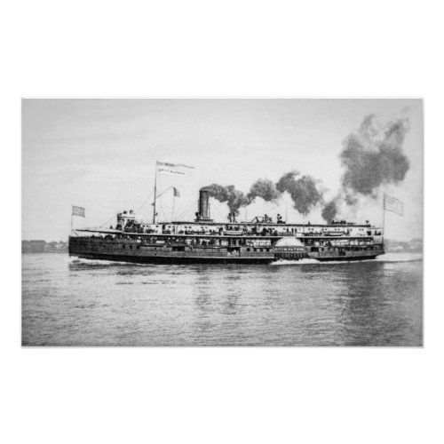 Great Lakes passenger steamer City of Alpena Photo Print