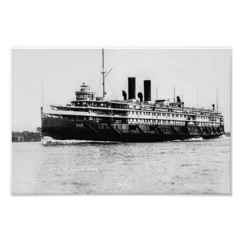 Great Lakes passenger steamer City of Cleveland Photo Print