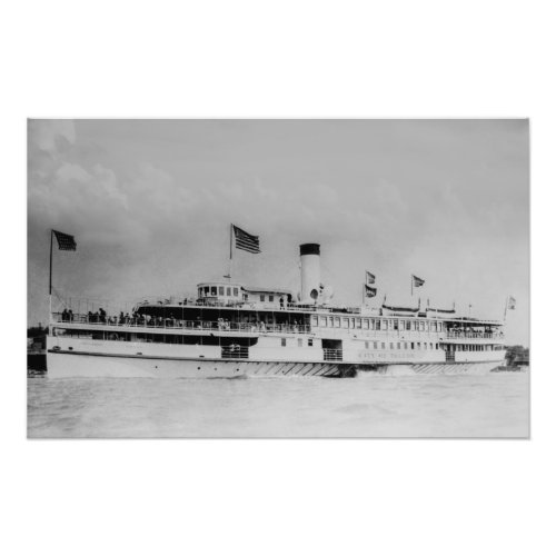 Great Lakes passenger steamer City of Toledo Photo Print