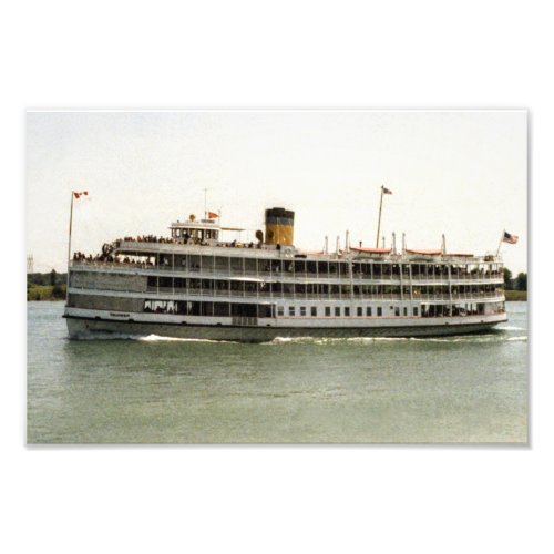 Great Lakes passenger steamer Columbia Photo Print