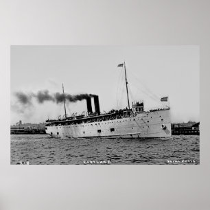 Great Lakes Passenger Steamer Eastland Poster