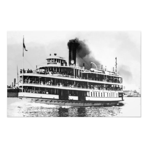 Great Lakes passenger steamer Excursion Photo Print
