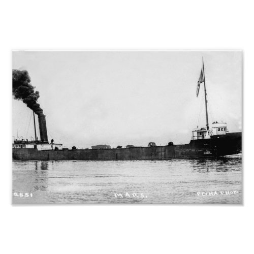 Great Lakes passenger steamer Mars Louis Pesha Photo Print