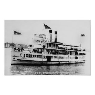 Great Lakes passenger steamer Thousand Islander Photo Print