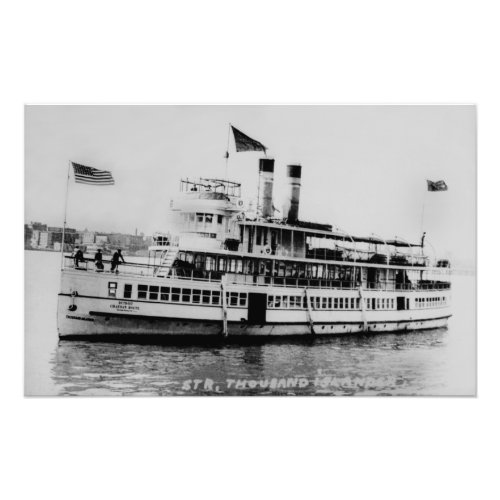 Great Lakes passenger steamer Thousand Islander Photo Print