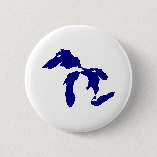 Great Lakes Pinback Button (Front)