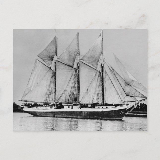 Great Lakes schooner Oliver H. Perry Postcard (Front)