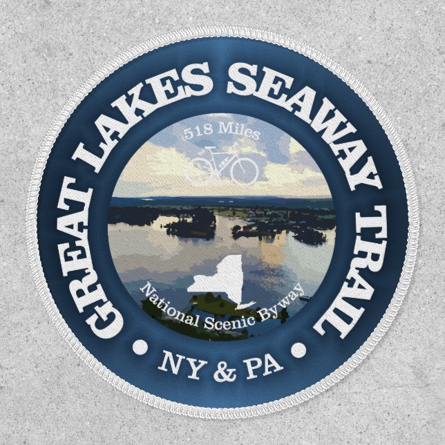 Great Lakes Seaway Trail (cycling c) Patch (Front)