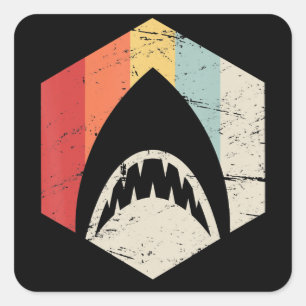 Great Lakes Shark Free Unsalted Michigan Gift Square Sticker
