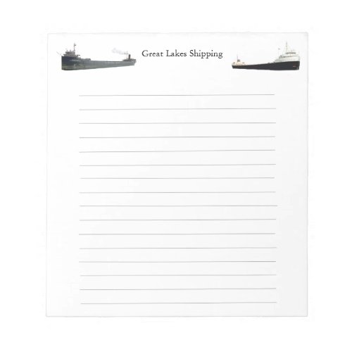 Great Lakes Shipping lined notepad