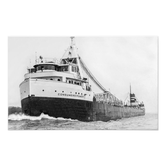 Great Lakes steamer Consumers Power Photo Print (Front)