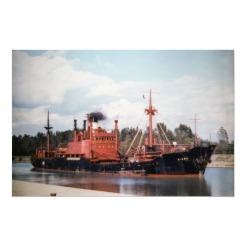 Great Lakes steamer Diana Photo Print
