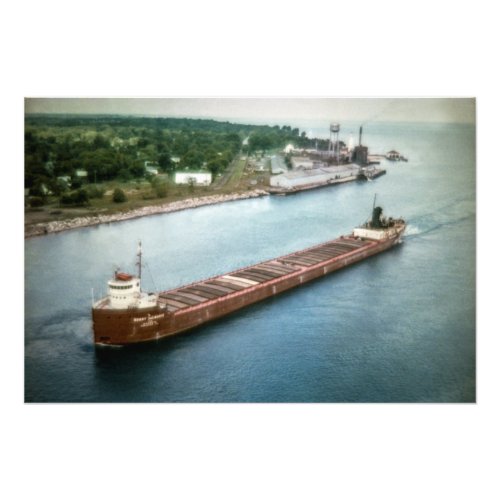 Great Lakes steamer Henry Laliberte Photo Print