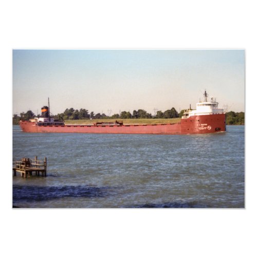 Great Lakes steamer JL Mauthe Photo Print