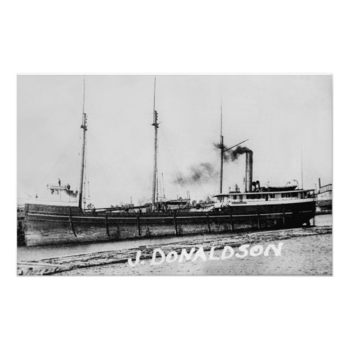 Great Lakes steamer James P Donaldson Photo Print