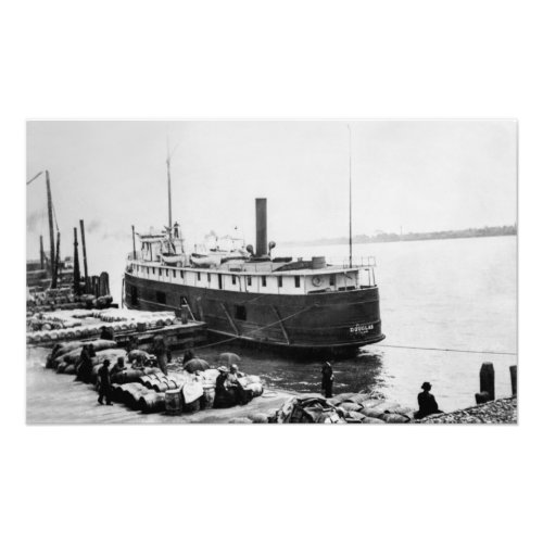 Great Lakes steamer package freighter Douglas Photo Print