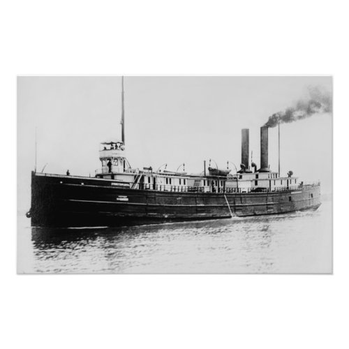 Great Lakes steamer Sydney C McLouth Vintage Photo Print