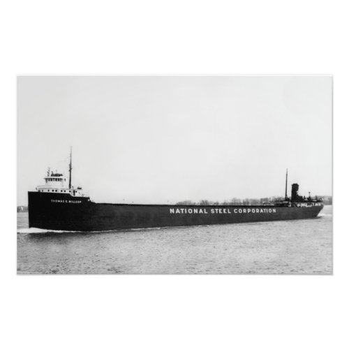 Great Lakes steamer Thomas E Milsop Photo Print