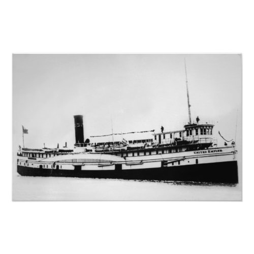 Great Lakes steamer United Empire Photo Print