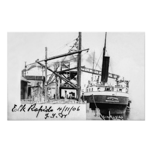 Great Lakes steamer Winnebago 1906 Photo Print