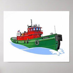 Great Lakes tug America as Georgia Poster