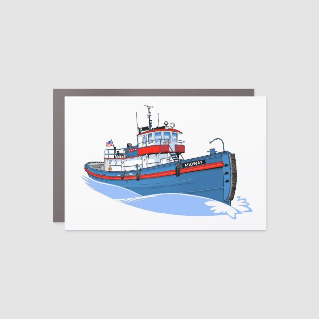 Great Lakes tug America as Midway Car Magnet (Front)