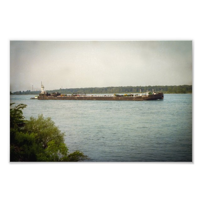Great Lakes tug Christine and barge MEPCO 142 Photo Print (Front)