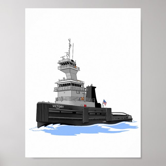 Great Lakes tug Victory original configuration Poster (Front)