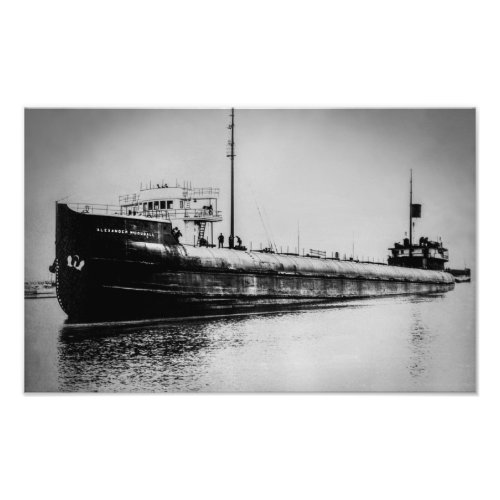 Great Lakes whaleback steamer Alexander McDougall Photo Print