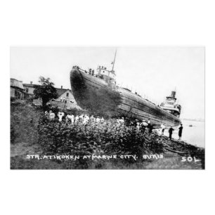 Great Lakes whaleback steamer Atikoken / Atikokan Photo Print