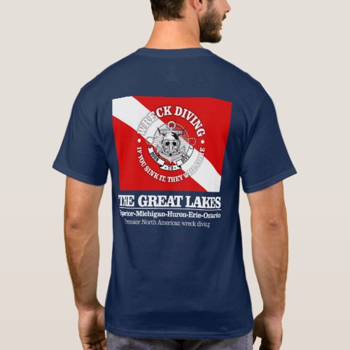 Great Lakes wreck diving T_Shirt