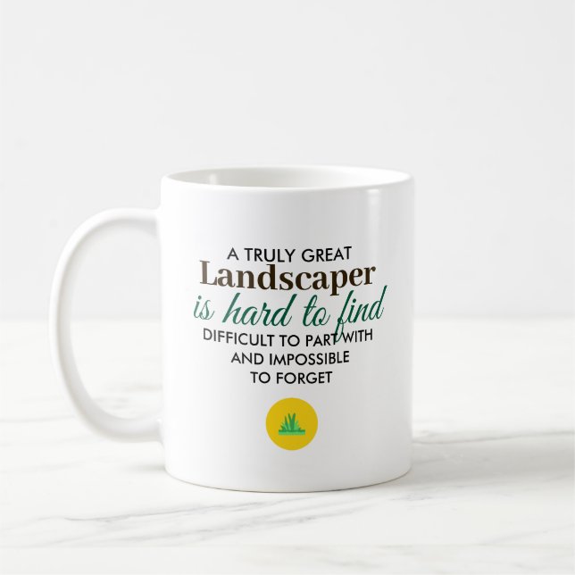 Great Landscaper Personalized Name Gift Coffee Mug (Left)