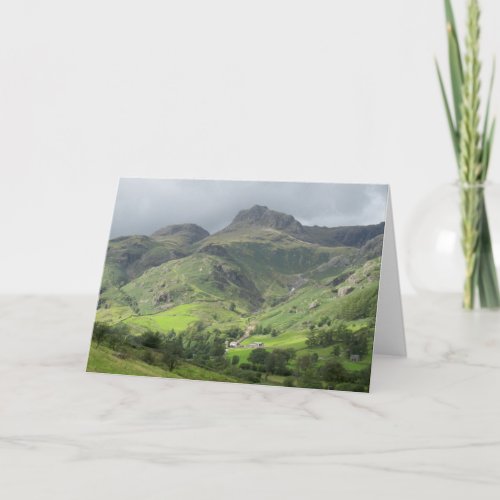 Great Langdale Valley Lake District England Card