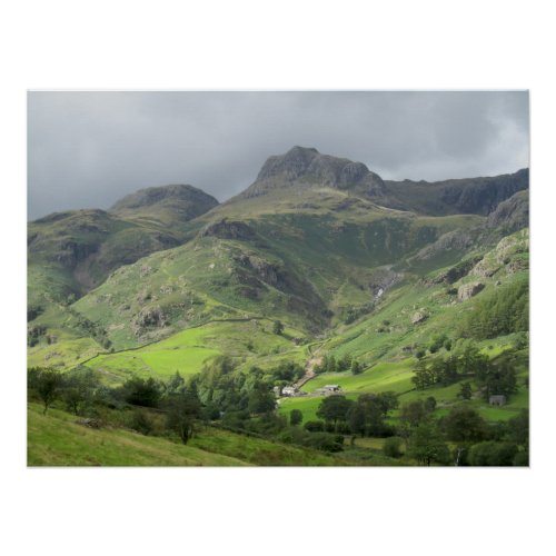 Great Langdale Valley Lake District England Poster