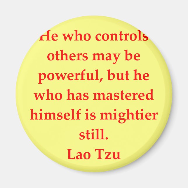 great Lao Tzu Quote Magnet (Front)