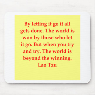 great Lao Tzu Quote Mouse Pad