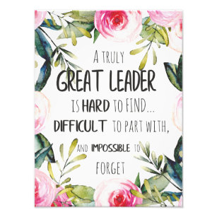 Great leader Gift great leader freedom goals power Photo Print