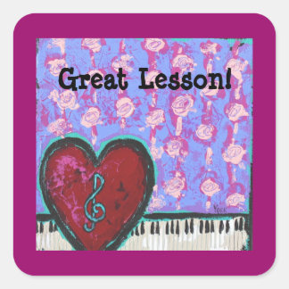 great lesson stickers with heart