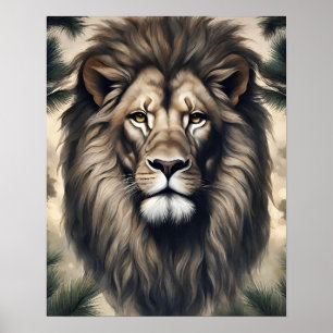 GREAT LION ART POSTER