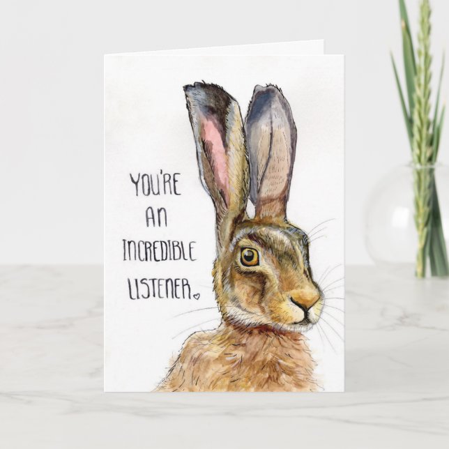 Great Listener Card (Front)