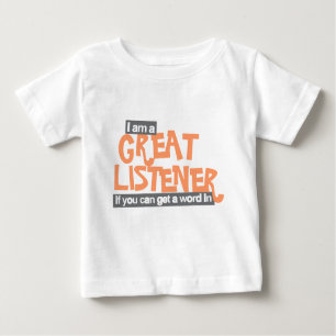 Great listener toddlers orange t-shirt