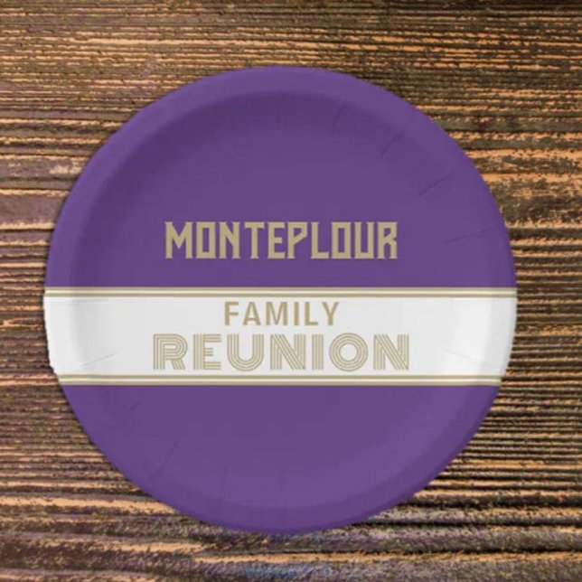 Great Look! Classic, family reunion Paper Plates (Creator Uploaded)