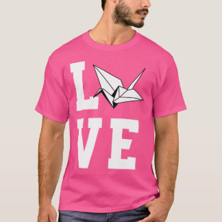 Great Love Paper Folding Crane Apparel Japan Origa T-Shirt
