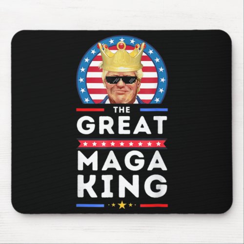 Great MAGA King Trump Biden Political Ultra Mega P Mouse Pad