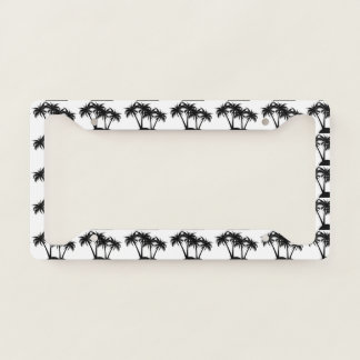 Great Magnificent Perfect Modern Black Palm License Plate Frame