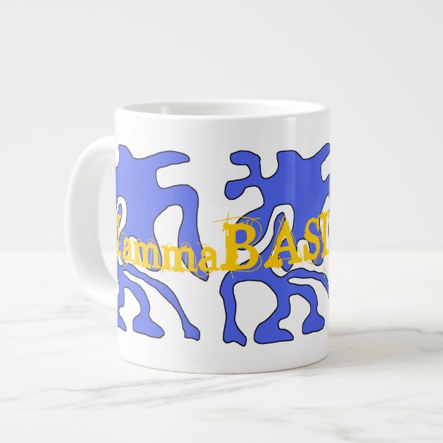 Great MammaBASIL Design Jumbo Mug! Giant Coffee Mug (Front Left)